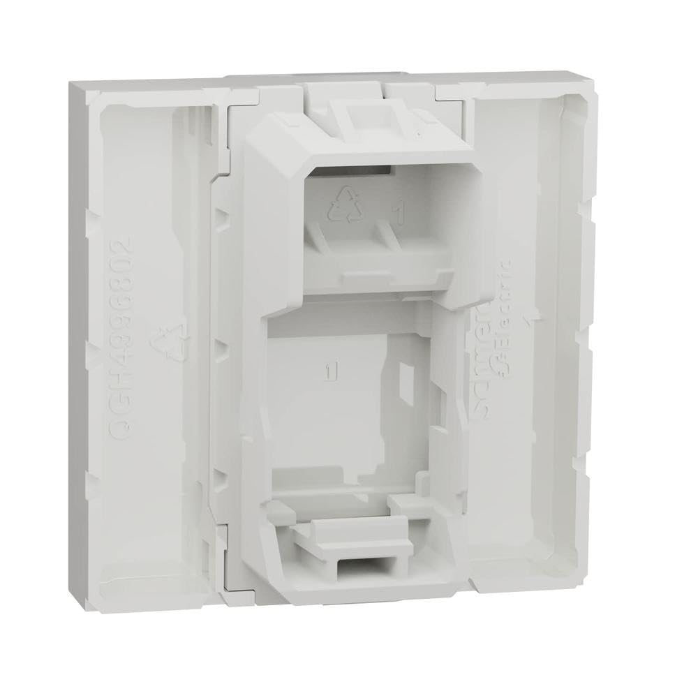Schneider Electric NU946118 Caratula RJ45 2 módulos Keystone Polar