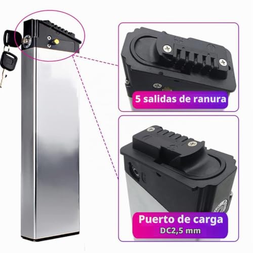 Miniatura 2 de 48v 36v Batería Bicicleta Eléctrica 10.4ah 12.8ah 14ah 15ah 17.5ah Para Shengmilo Ebike Batería Para Samebike Lo26 20lvxd Batería 350w 500w 750w 1000w Motor Con Cargador Y Bms 48v 14ah