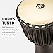 Meinl Percussion Djembe Drum African Hand Drum Instrument for Adults — NOT MADE IN CHINA — Mahogany Wood / Natural Head 13