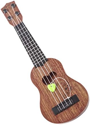 Home 158 EXCEART Ukulele Guitar Soprano Ukulele Children Small Ukulele Mini Guitar Playing Toy Beginner Ukulele with Four Strings Coffee