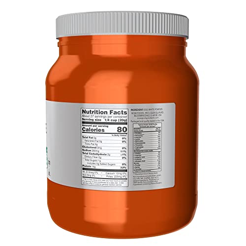 NOW Foods Sports Nutrition, Egg White Protein, 16 g With BCAAs, Unflavored Powder, 1.2-Pound - Image 3