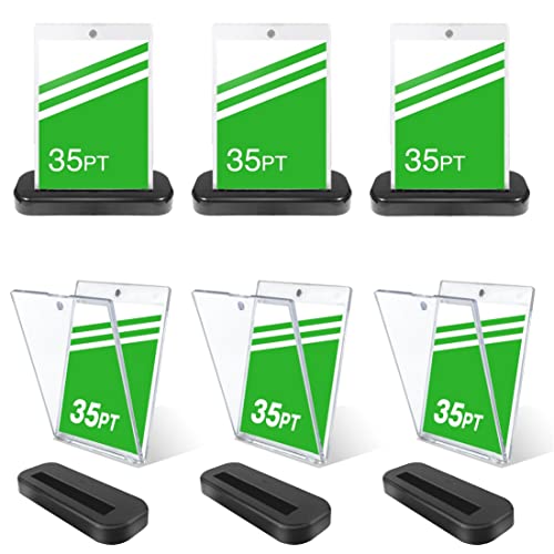 6個セット マグネットローダー カードローダー マグネットホルダー 35PT カード保管 カードケース UVカット トレーディングカード 収納 トレカ保護ケース ディスプレイケース （ローダー6個+スタンド6個セット）