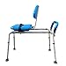 Platinum Health Gateway Premium Sliding Bath Transfer Bench with Swivel Seat-Padded (Blue)