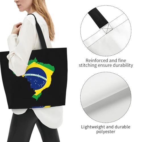 Flag Shoulder Tote Bag Patriotic Large Reusable Shopping Bags for Women Men Gym Yoga Beach Travel2