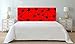 Oedim| Tête de lit PVC Texture filet rouge |150x60cm | Disponible en différentes tailles | Tête de lit léger, élégant, résistant et économique