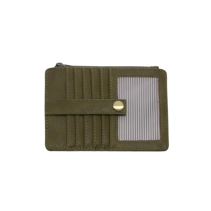 Image of Joy Susan Women's Fashion Purse New Penny Mini Travel Wallet Hand Bag - Olive Brine