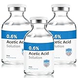 3 Pack Acetic Acid 0.6%,30ml Clear Glass Vial,Made in USA