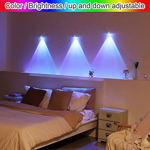 Acnctop Novelty Ambient And Mood Lighting 360° Rotating Diy Wall Art Decor Rgb Bar Led Wall Light For Bedroom,Living Room,Room,Hallway,Stair,Modern Home Decoration #TOP5