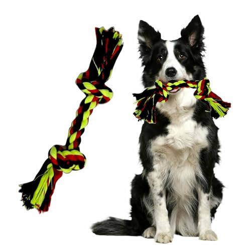 Image of Dog Rope Toys + Chew Toys, Combo Pack of 7 (Color May Vary)