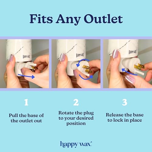 Happy Wax Black Outlet Timer Warmer for Scented Wax - Compact Ceramic Wall Plug in Wax Melt Warmer with Timer - Wax Melter for Home Fragrance with Removable Silicone Dish by Happy Wax - Used condition - Image 3