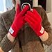 Youth Fashion Scarf Gloves Cold Weather Gears Stylish Letter Neckerchief for Gift Giving Gift Ready Accessory Set