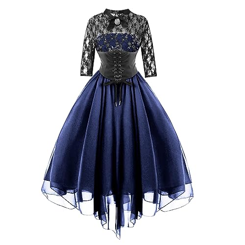 Costume de carnaval et robe de fête style médiéval pour festivals sombres