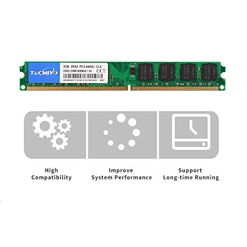 Tecmiyo Ddr2 Ram 8Gb Kit (4X2Gb), Ddr2 800 Pc2-6400 240-Pin Dimm Desktop Memory Ram Modules #TOP4