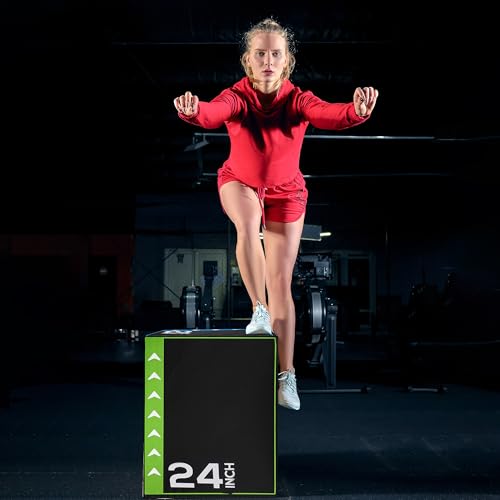 Image of BalanceFrom 3-in-1 Foam Plyometric Jump Box for Home Gym with Multiple Height Options - Versatile Plyo with Non-Slip Surface for Strength, HIIT, Step-Ups, and Agility Training