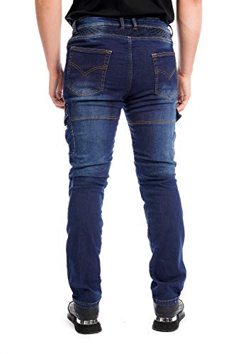 Newfacelook Mens Denim Motorcycle Riding Jeans Motorbike Pants With Armor Biker Trouser With Aramid Protective Lining #TOP4