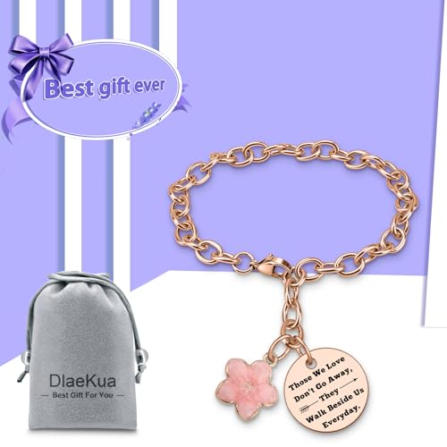 Image of DlaeKua Bereavement Gift Bracelet Sympathy Gift for Loss of Mother Father Memorial Gifts for Loss of Husband Sister Remembrance Gifts