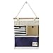 Produktbild jingyuu Hängeorganizer Bad Aufbewahrung Hängend Hängende Tasche Wand für Die Schlafzimmer Dekoration 25 * 32cm(Blau)