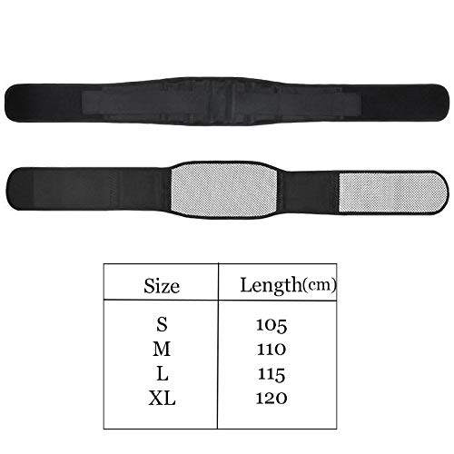 Cinturón Corrector de Postura de turmalina， Soporte para la Cintura， Terapia magnética con autocalentamiento， Vendaje Lumbar， Soporte para la Espalda Baja，L
