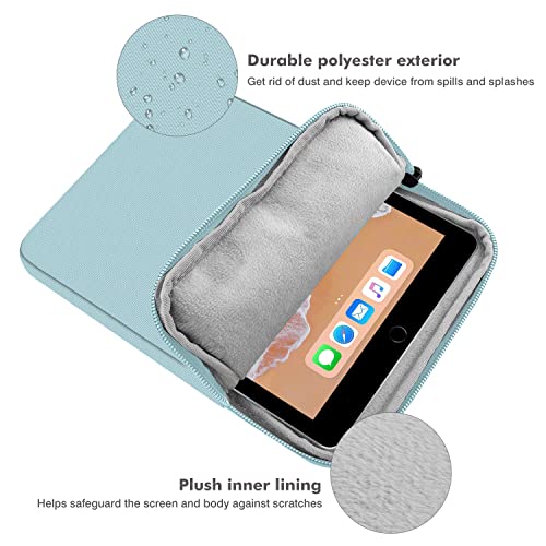 Image of MoKo 9-11 Inch Tablet Sleeve Bag Padded Protetive Carrying Case | Fits New 11inch iPad Air M4, iPad A16 2025, iPad Pro 11 M4, Air 5 /4 /3, iPad 10 /9 /8th Gen, Tab S8 /S9 11 inch, Misty Blue