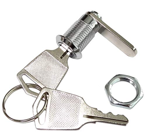 Aerzetix - Serratura Con Chiavi Piatte - Per Mobili Cassetta Postale - Ø12Mm - C43603