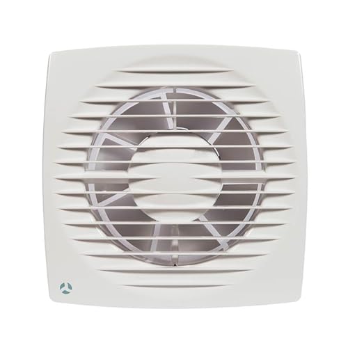 Airflow Aura 150HT Bathroom Extractor Fan – Humidity Sensor (60-90% RH) with Timer, Quiet 35 dB, IPX4, 235 m³/h, 150mm Duct