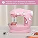 Sewing Machine for Beginners with Expansion Table and Foot Pedal and 42Pcs Sewing kit Finger Guard & Light Mini Small Portable Sewing Machines 2-Thread 2-Speed 2-Switches for Kids Ages 8-12 Peach Pink