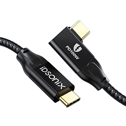 Amazon.co.jp: USB Type-C ケーブル(2m、L字型) iDsonix100W PD急速