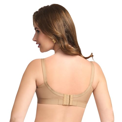 Image of TRYLO KPL Women's Cotton Non-Padded Bra Black /Black Currant /Butter SCOT /Coral /MARUN /Rasberry /Rose Gold /Nude /Sapphire /Skin /White 30 to 40 Available Cups C to I
