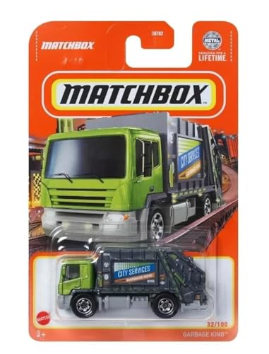 Camión de Juguete Matchbox Garbage King 1:64 miniatura 1