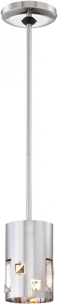 George Kovacs P1081-077, Bling Bang, 1 Light Mini Pendant, Chrome