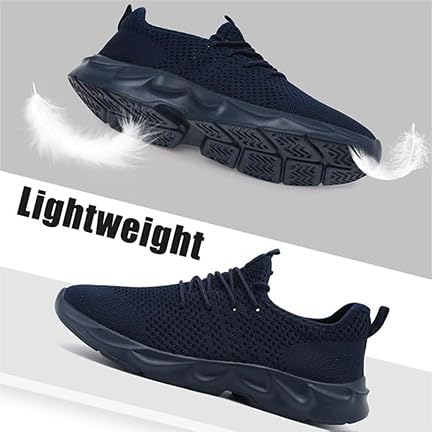 Image of EGMPDA Men's Tennis Shoes Slip On Running Walking Sneakers Casual Fashion Workout Gym Athletic Sport Hiking Sneakers Non Slip Shoe for Men