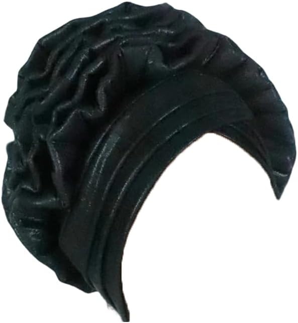 Dvbfufv Women Fashion Elastic Ruffle African Turban Cap Lady Headwrap Nigeria Wedding Party Auto Hat