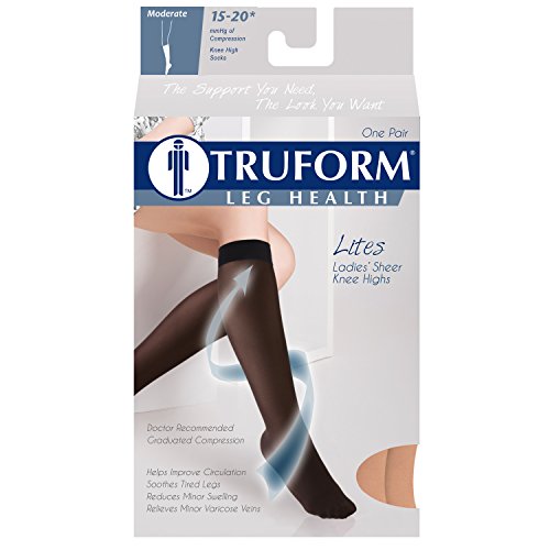 Image of Truform Compression 15-20 Mmhg Sheer Knee High Stocking