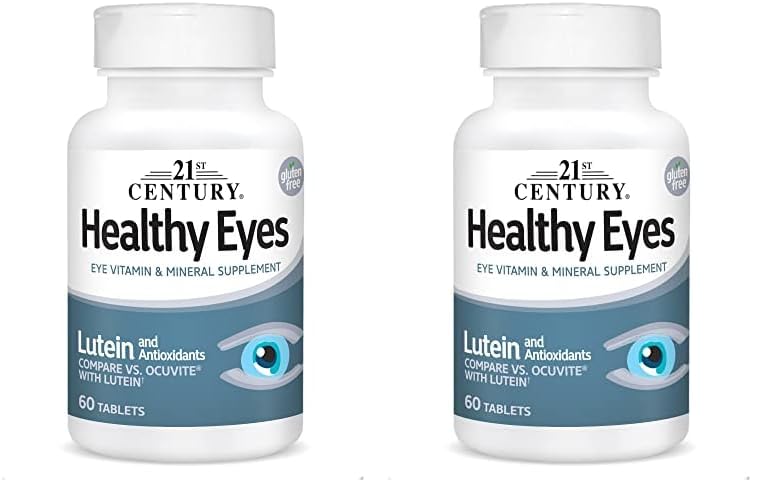 21st CenturyHealthy Eyes with Lutein Tablets, 60 Count, White (27452) (Pack of 2)