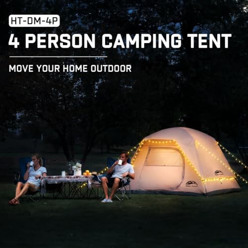 Happy Travel Carpa de Camping Iglú para 4 Personas con Cubierta Impermeable miniatura 4