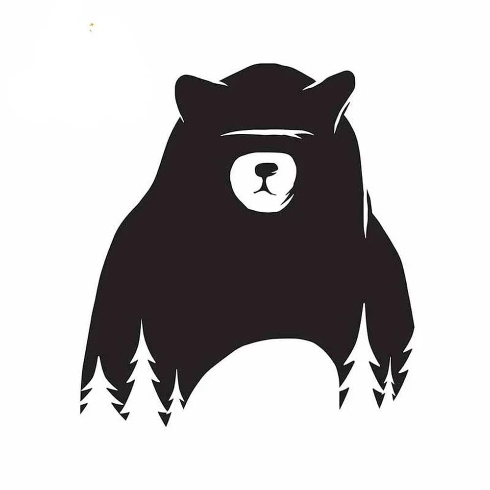 Big Bear Car Bumper Window Sticker Scratch Repair Decal Vinyl 13cm(E,13cm)