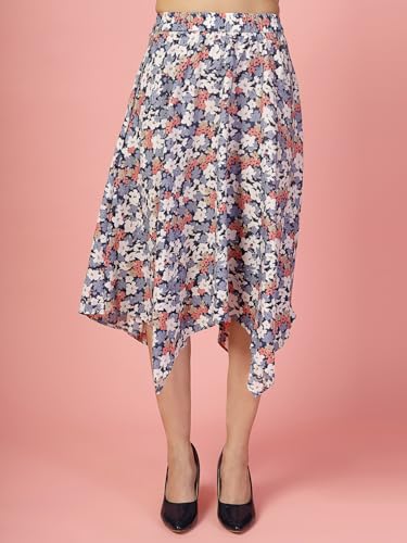 Image of OOMPH! Long Skirts for Women with Handkerchief Hem