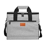 17L Kühltasche Lunchtasche Picknicktasche Groß Kühlbox Isoliertasche,Faltbar Thermotasche Kühlkorb Picknicktasche für Lebensmitteltransport,Picknick Outdoor Ausflügen