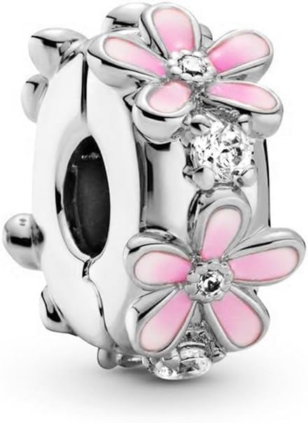 9 Pack Silver Spacer Beads Charms fit Bracelet, Heart Beads DIY Jewelry Gifts Women - Image 3