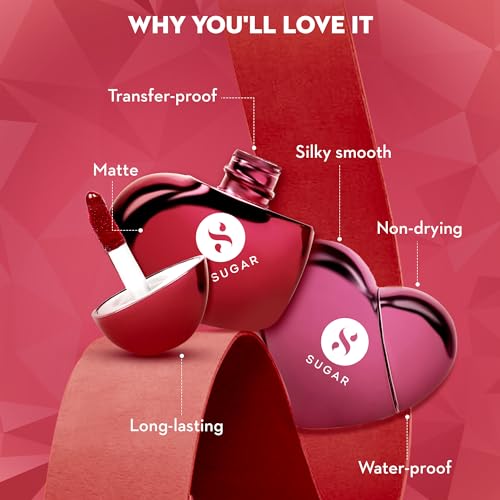 SUGAR Cosmetics La La Love 18HR Liquid Lipstick Set | Transferproof, Waterproof & Matte Finish | Makeup Kit | Gift Set (Pack of 3) - Image 3
