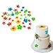 Androxeda 35 Piezas Flores Adornos para Tartas Obleas Comestibles de Papel de Arroz con Diseño de Flores para Decoración de Pasteles Adornos para Flores Magdalenas para Cumpleaños Baby Shower Boda