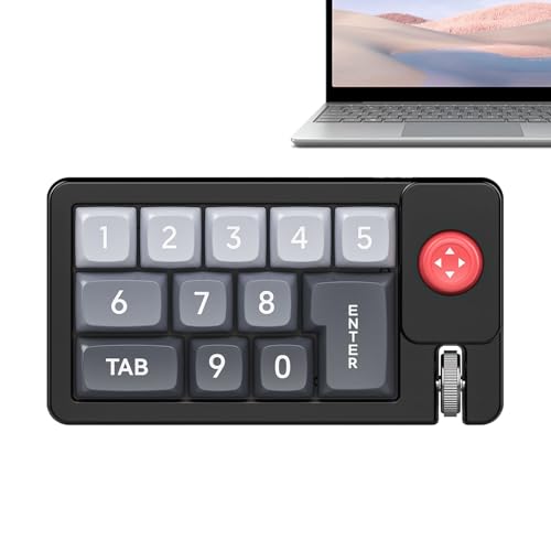 Teclado mecánico RGB – Teclado de juegos intercambiable en caliente, diseño ergonómico, teclado numérico y joystick incluidos, diseño gráfico, edición de video, estación de trabajo, configuración de