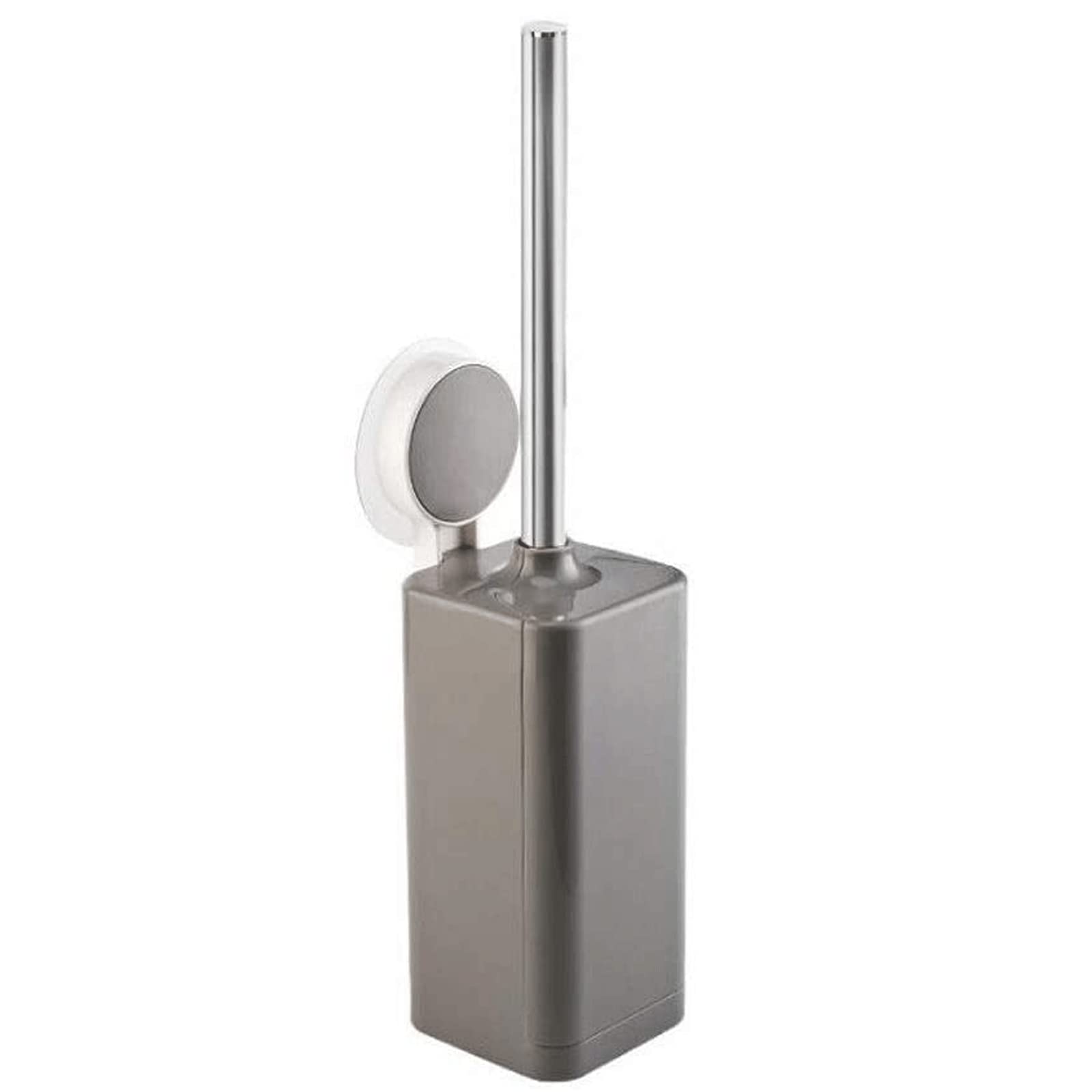 Juego de Cepillo para Inodoro, Cepillo para Inodoro de Pared con Soporte Cuadrado, cerdas de Acero Inoxidable de Mango Largo, Cepillo para Inodoro extraíble para baño con Soporte antigoteo