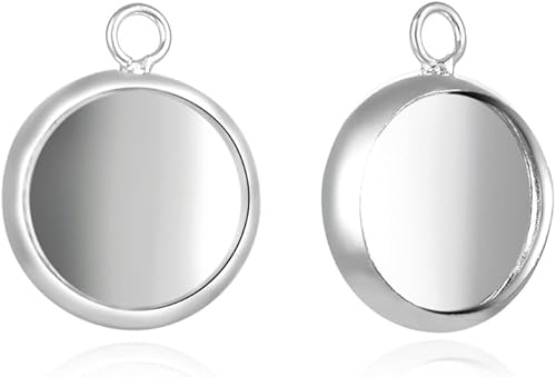 50 Uds. Marco de copa de bisel plateado en blanco Ajuste de bandeja para CabujĂłn redondo de 0.472 in CabujĂłn Foto Cameo Resina Colgante Charm 50 Uds. Marco de copa de bisel plateado en blanco Ajuste de bandeja para CabujĂłn redondo de 0.472 in CabujĂłn Foto Cameo Resina Colgante Charm