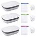 Produktbild LumenTY 3 stück Seifendose Seifenschalen Box mit Abdeckung Reise Seifenkiste Camping Seifenschalen Box seifendose Reise wasserdicht Haken mit Nylon Seifenbeutel und Edelstahl-Saugnapf