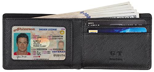 Gostwo JW00322 Slim Wallet For Men Minimalist Leather Id Window Front Pocket Bifold Wallet thumb #1