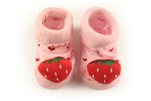 Image of Lasin Baby Newborn Girls Boys Cartoon Anti-slip Socks Boots Shoes Babyshower Gifts, (0-12M)