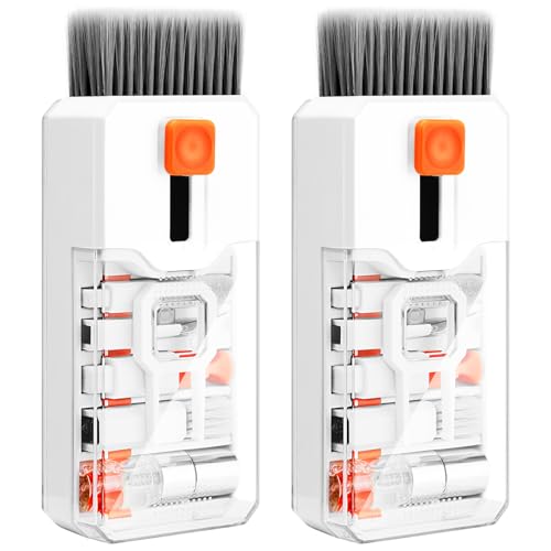 2 Pack Keyboard Cleaner Laptop Cleaning Kit, Computer Screen Cleaning Brush Tool x2, Multi-Function...