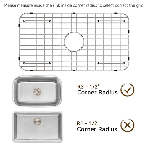 Stainless Steel Sink Grid and Protectors for Bottom of Kitchen Sink,24" x 12" Sink Protector by SettleDown - Image 4