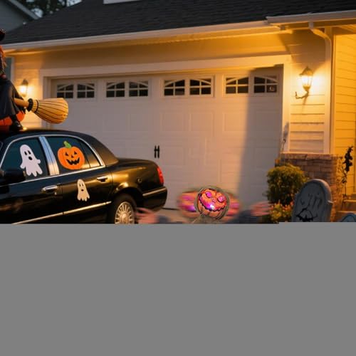 Fantôme d'Halloween animé avec lumière et son pour déco de jardin